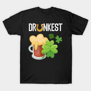 Drunkest Funny St. Patrick's Day Gift T-Shirt